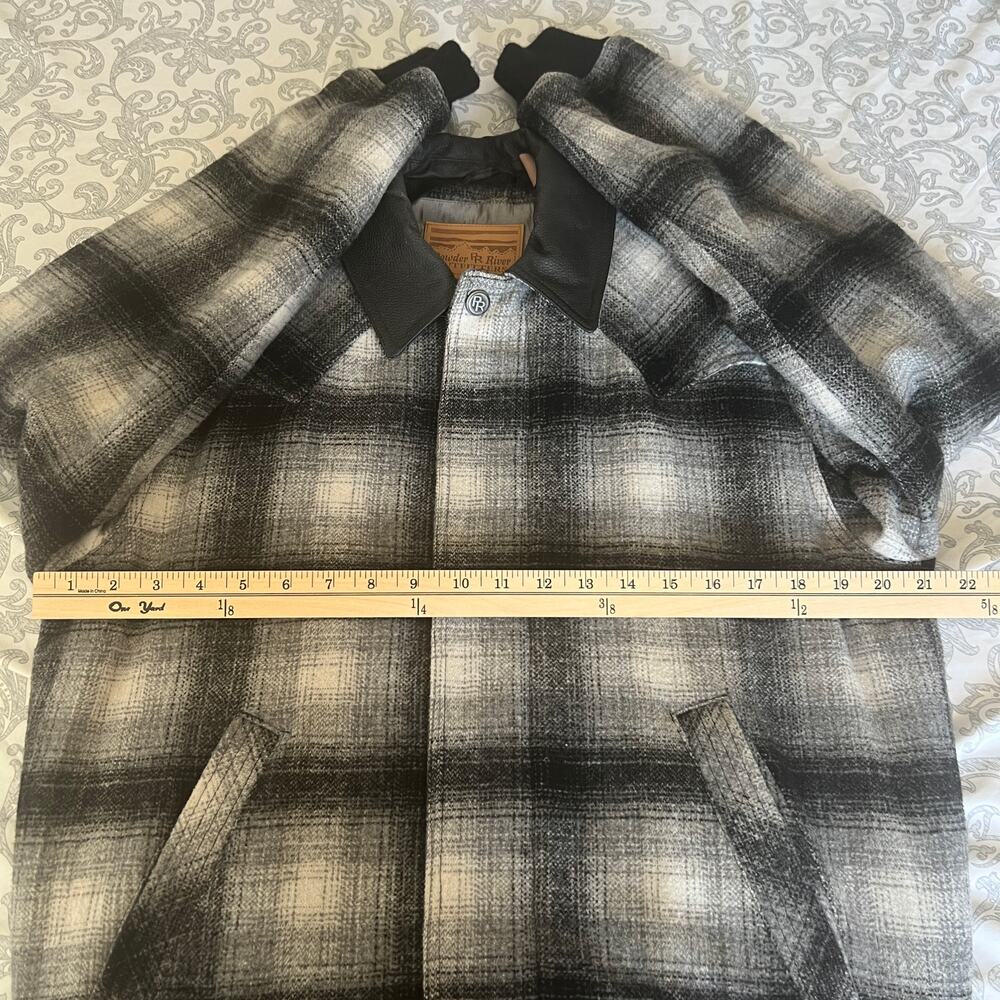 Powder River Outfitters Panhandle Slim Plaid Wool Blend Bomber Jacket Size XXS - Picture 9 of 12